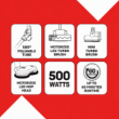 صورة مكنسة لاسلكية عمودية MagiClean HydroFlex للكنس والمسح أرزوم – AR4213