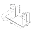 Picture of Elica Island Hood 180cm 691m3/h Stainless Steel – MOON ISLAND IX/F/180