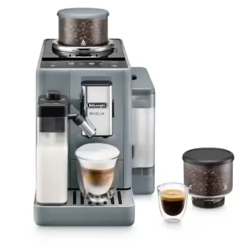 Picture of DeLonghi Rivelia Espresso Machine – 19 Bar – 1450W – Pebble Grey – EXAM440.55.G