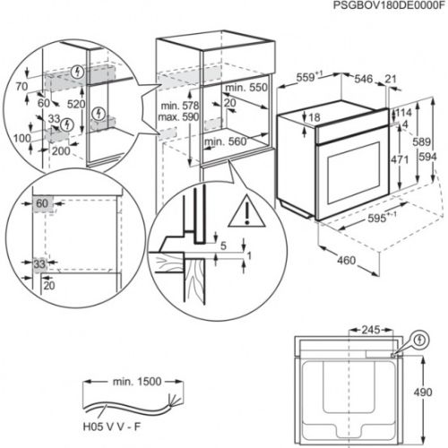 Picture of AEG Built-in Electric Oven – 71 L – BEB331010M