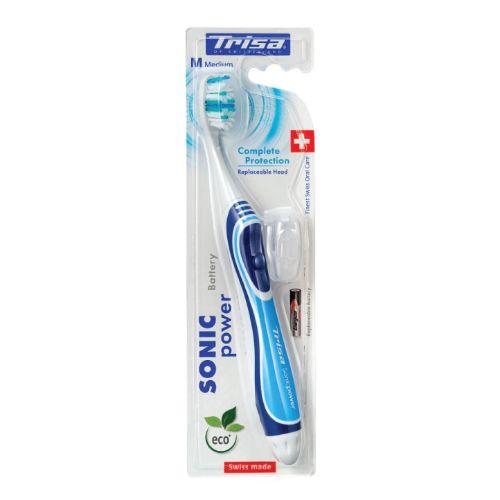صورة فرشاة أسنان كهربائية تريزا Sonicpower Complete Protection تعمل بالبطارية – متوسطة