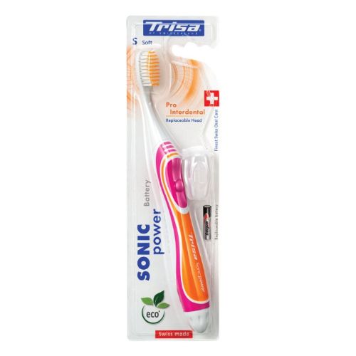 Picture of Trisa Electric Toothbrush – Sonicpower Battery Pro Interdental – Soft