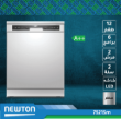 Picture of Newton 6-Program 2-Spray Dishwasher, 12 Place Settings, Silver