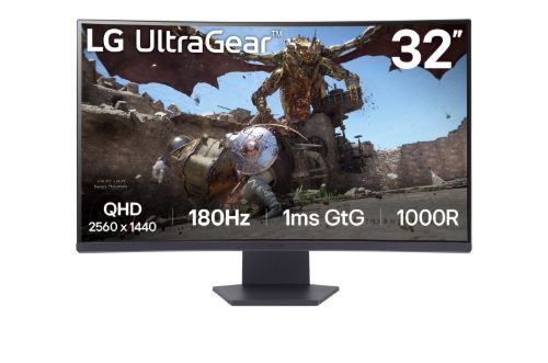 صورة شاشة ألعاب إل جي UltraGear – 32 إنش QHD 180 هرتز – 32GS60QC-B