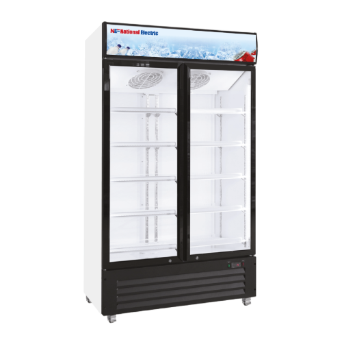 Picture of National Electric Glass Door Beverage Cooler – 750L – No-Frost – Black – BC900