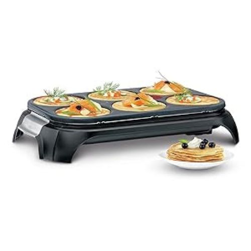 Picture of Tefal Crepe Party 6 Pancake Maker – 6 Pancakes – Stainless Steel – PY558813