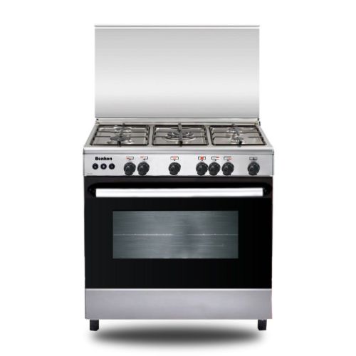 Picture of Benkon Gas Cooker – 80 cm – Full Safety – Light Stainless Steel – BEN8018