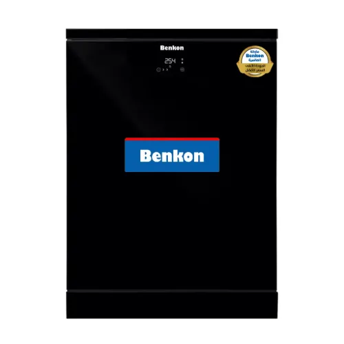 Picture of Benkon Dishwasher – 15 Place Settings – 9 Programs – Black Glass – DW-BNI54BG