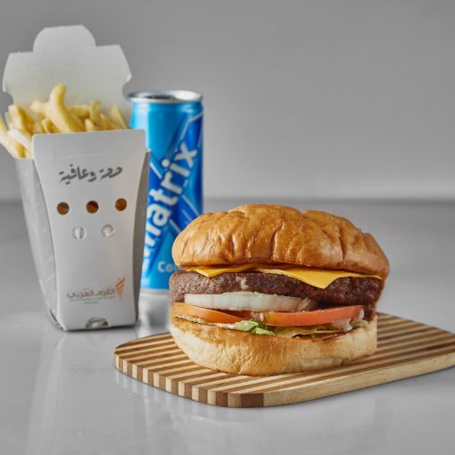 صورة وجبة برغر لحمة